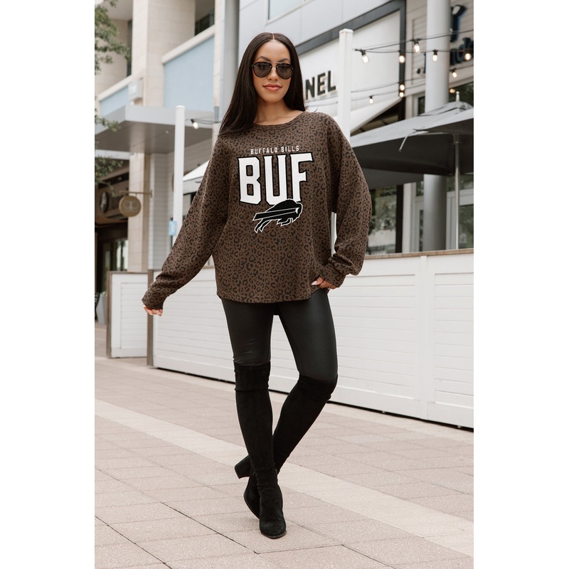 BUFFALO BILLS VITAL STYLE VINTAGE WASH CORDED PULLOVER