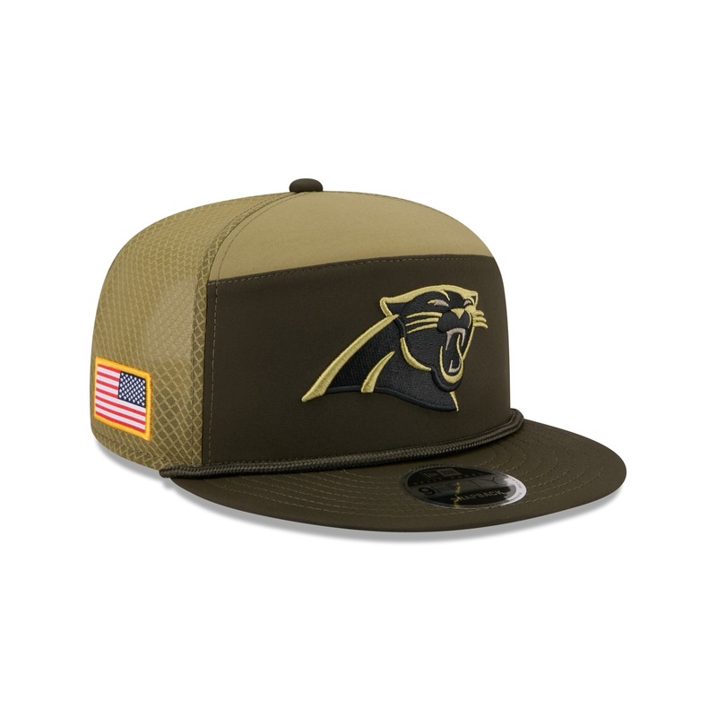Carolina Panthers 2025 Salute to Service Split Panel 9FIFTY Trucker Hat