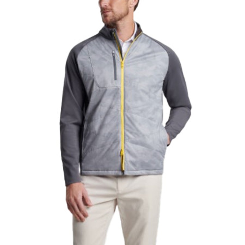 Peter Millar Endeavour Hybrid Golf Jacket – Gale Grey/Iron
