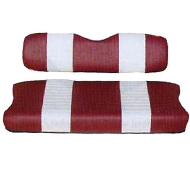 SEAT COVER SET,RED/WHTE,FRONT,CC 79-99 PN# 20019