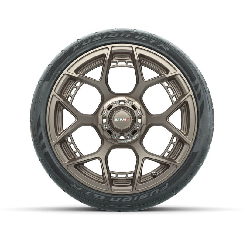 Set of (4) 15 MadJax Flow Form Evolution Matte Bronze Wheels with GTW Fusion GTR Street Tires PN# A19-420