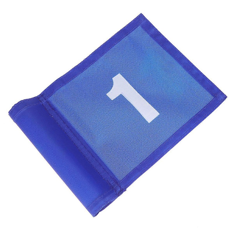 Golf Training Flags Durable Monochrome Putting Green Marker Blue 1 Style Portable 1Set