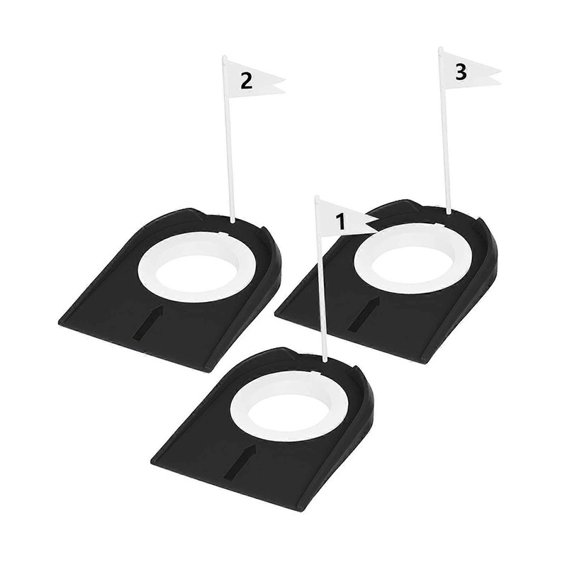 3Pcs Hole Train Aid Accessories Golf Putting Cups for Lawn Outdoor Indoor