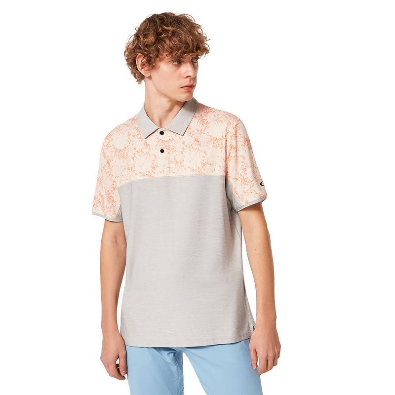 Oakley Sand Block Golf Polo|Soft Orange|Arctic White|Stonewash Blue|Dark Slate|New Lilac|Aurora Blue|X-Small|Small|Medium|Large|X-Large|XX-Large