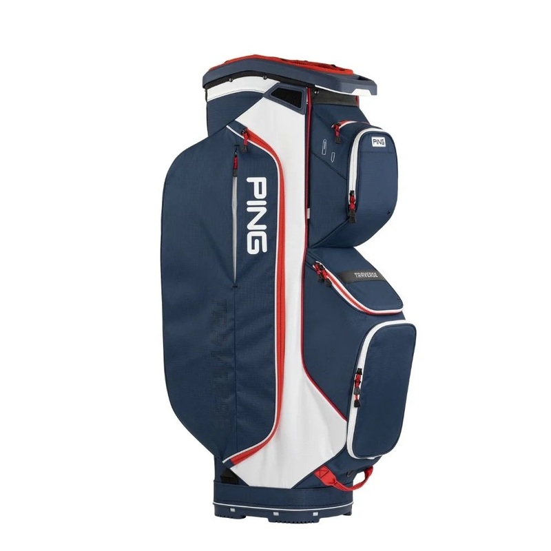 Ping Traverse Cart Bag 2025|Teal Decal|Navy/White/Red|Blue/Black|Dancing Mr Ping|Navy/Platinum/Gold