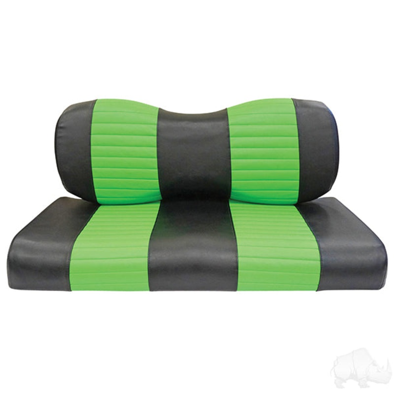 Seat Back & Bottom Covers, Black/Lime, Yamaha Drive PN# SEAT-3031D