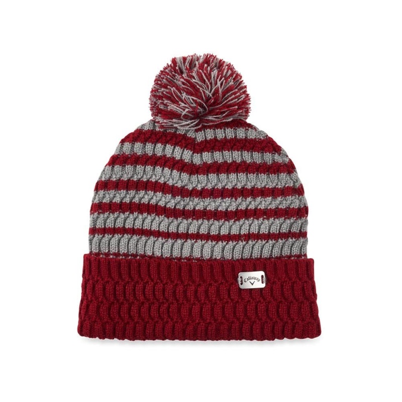 Callaway Pom Pom Golf Beanie|Cardinal Red|Black|Charcoal|Blue|White