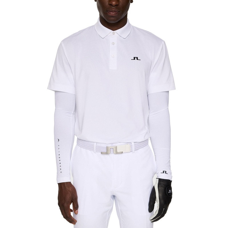 J.Lindeberg Bridge Golf Polo Shirt – White
