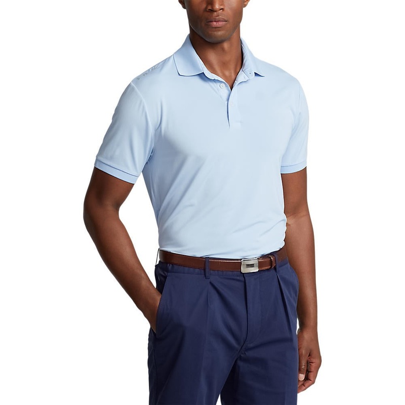 RLX Ralph Lauren Solid Airflow Performance Golf Shirt – Elite Blue