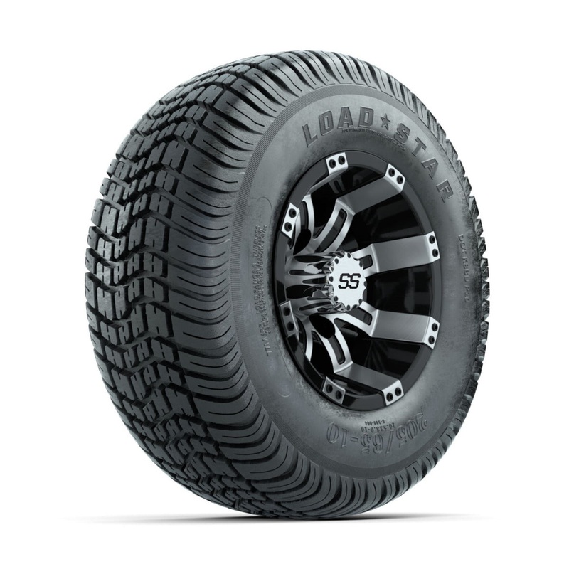 Set of (4) 10 in GTW Tempest Wheels with 205/65-10 Kenda Load Star Tires PN# A19-589