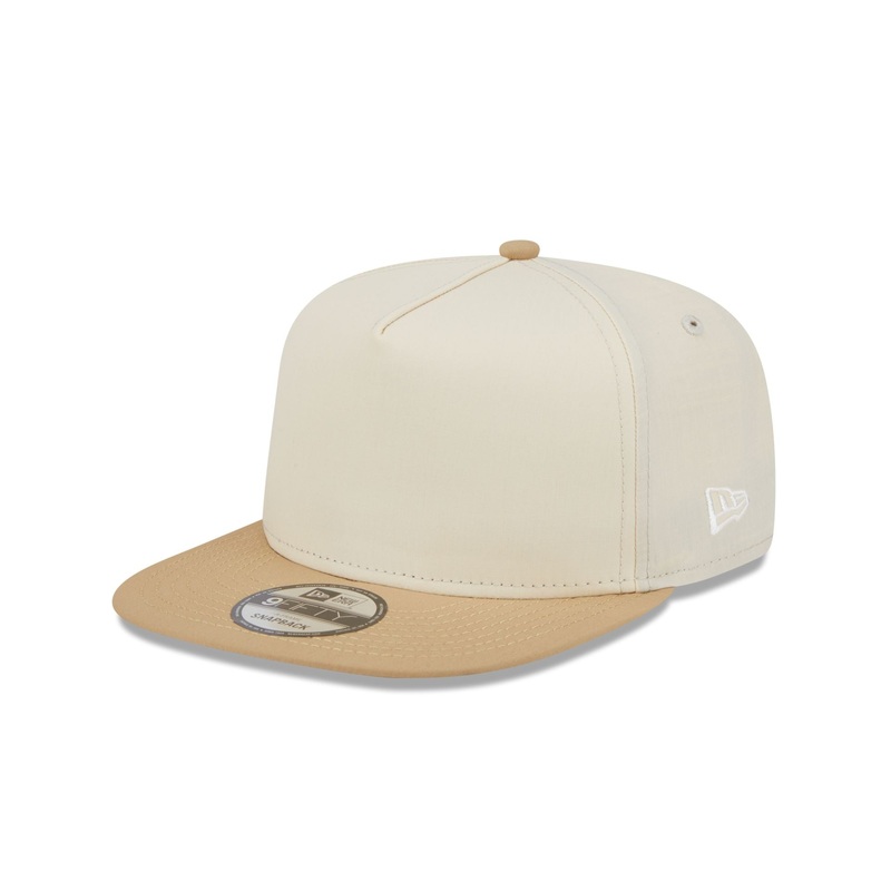 Cotton Nylon Tan Visor 9FIFTY A-Frame Snapback Hat