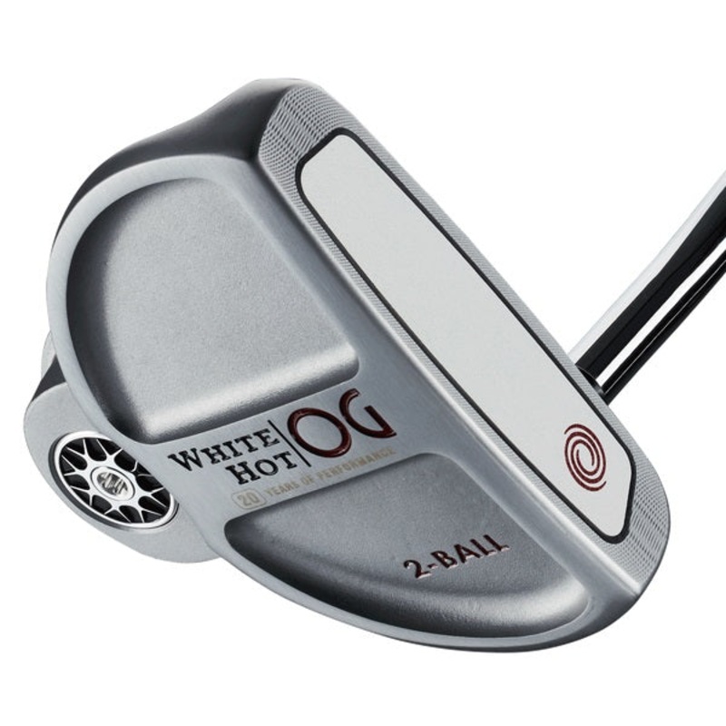 Odyssey White Hot OG 2 Ball Strokelab Shaft Putter 35 Length Left Hand – Very Good