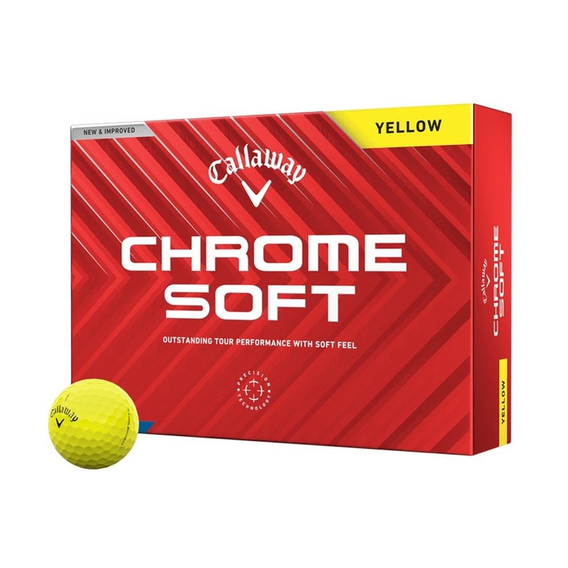Callaway Chrome Soft Golf Balls – Yellow – 2024