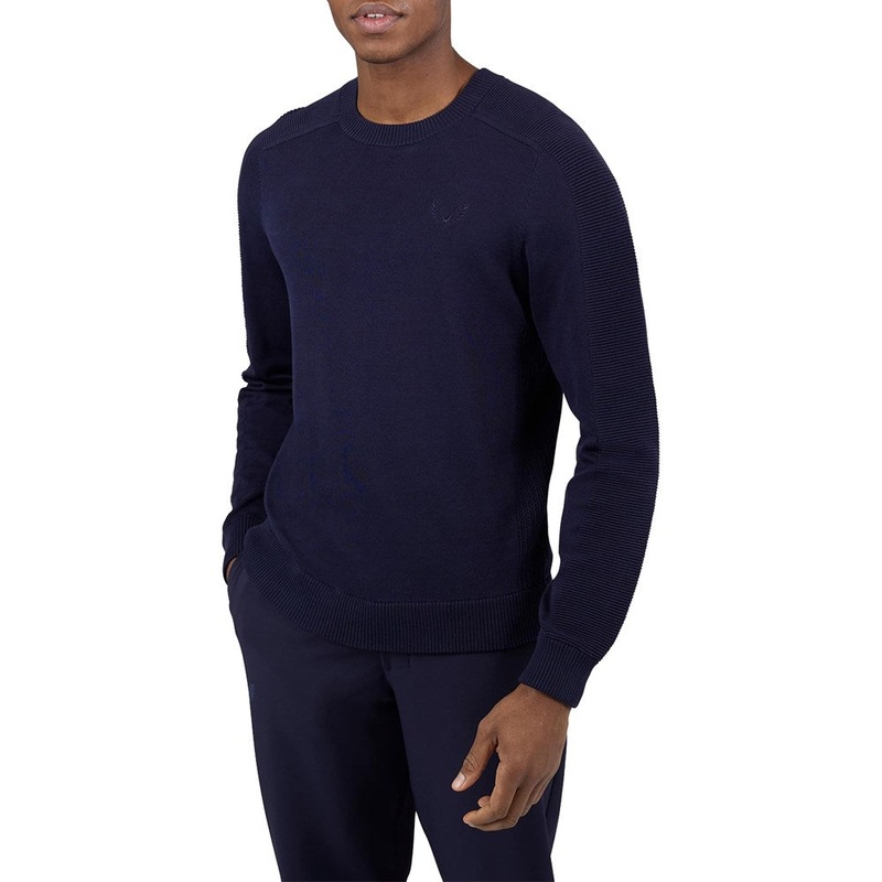 Castore Knitted Golf Crew Neck – Midnight Navy