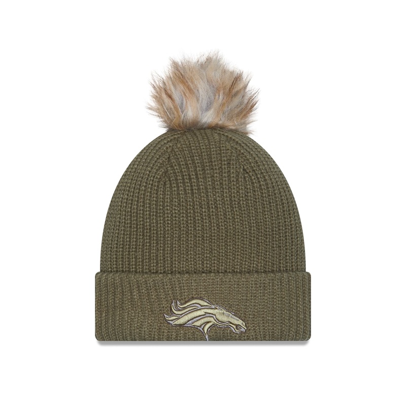 Denver Broncos 2025 Salute to Service Women’s Pom Knit Hat