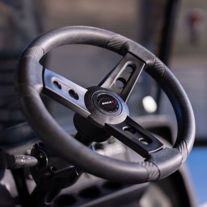 Limited Edition Collaboration Gussi Italia x MadJax Lugana Black Steering Wheel For Select EZGO Models PN# 06-165