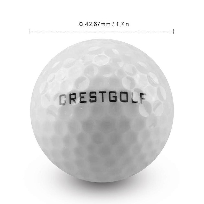 6pcs LED Glowing Golf Balls 42.67mm Durable Synthetic Rubber
