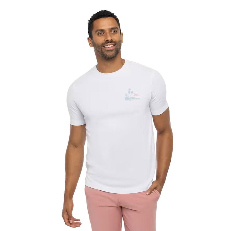 Travis Mathew A List Golf Tee|White|Small|Medium|Large|X-Large|XX-Large|XXX-Large