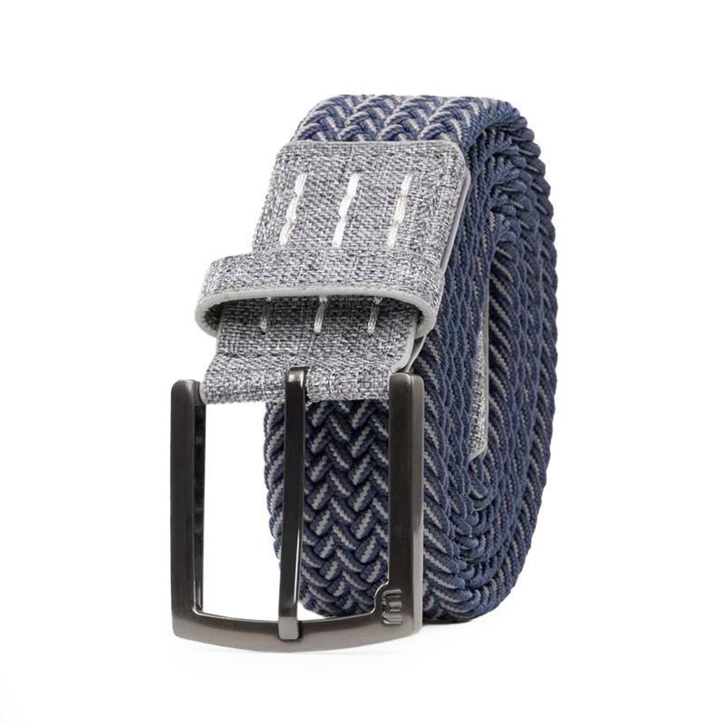 Travis Mathew Cheers 2.0 Stretch Woven Belt – Dark Blue/Dark Grey
