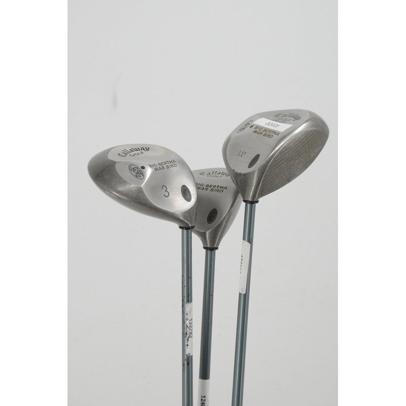 Women’s Callaway Big Bertha War Bird D, 3W, 5W Wood Set W Flex