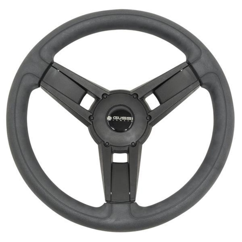 Gussi Italia Giazza Black Steering Wheel For All Club Car Precedent Models PN# 06-125