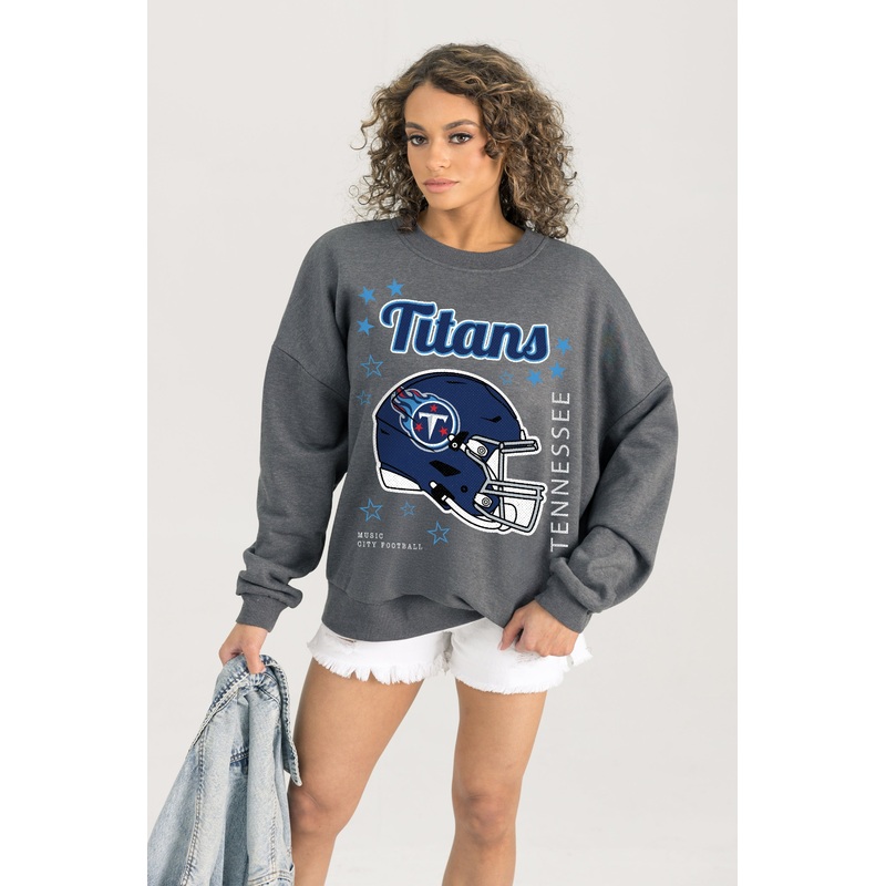 TENNESSEE TITANS Ready To Rumble Fleece Crewneck Pullover
