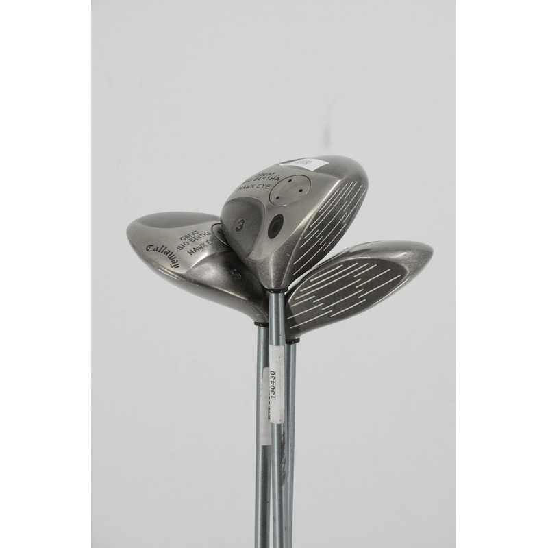 Women’s Callaway Hawk Eye 3W, 5W, 7W Wood Set W Flex