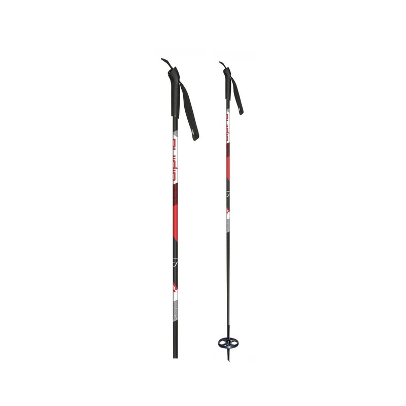Alpina ST Snowflake Ski Poles|Grey/Black|54IN_135CM|56IN_140CM|58IN_145CM|60IN_150CM|62IN_155CM|64IN_160CM
