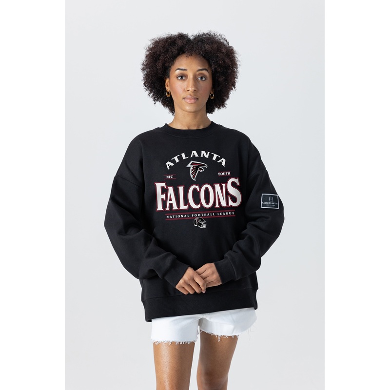 ATLANTA FALCONS Players Only Fleece Drop-Shoulder Crew