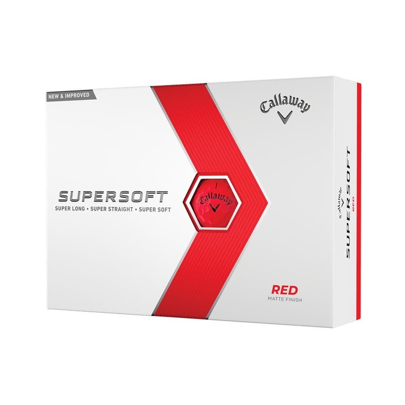 Callaway Supersoft Golf Balls – Matte Red – 2023 – Prior Generation