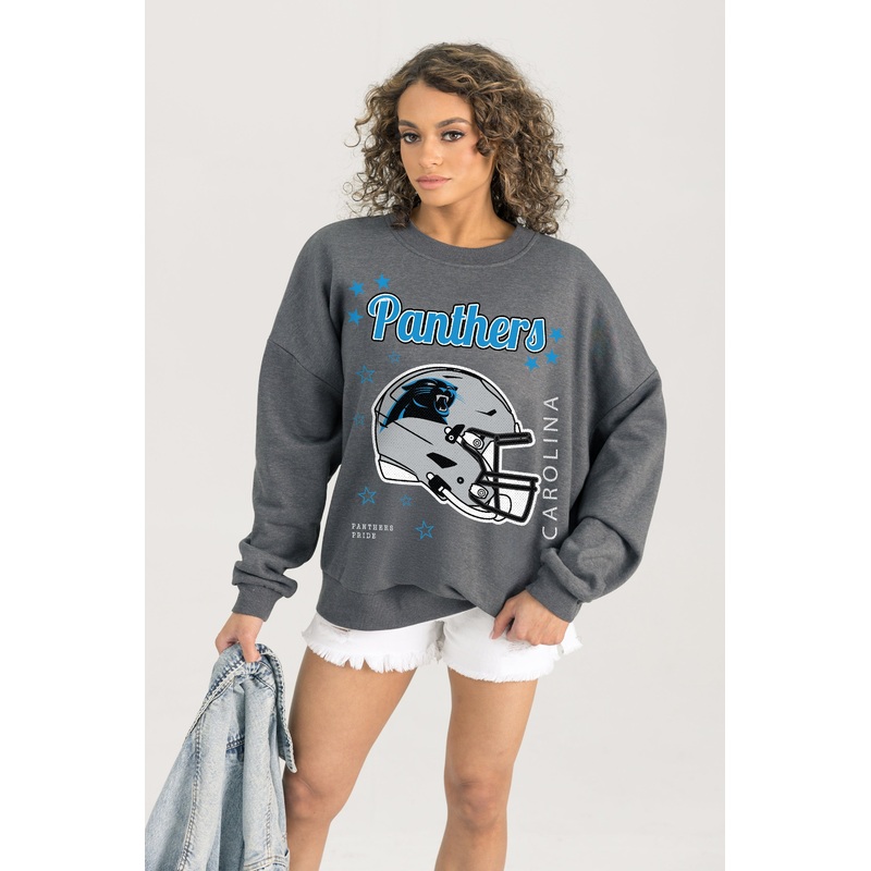 CAROLINA PANTHERS Ready To Rumble Fleece Crewneck Pullover