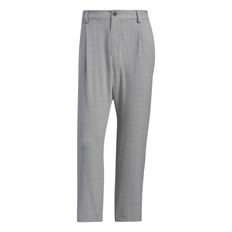 Checked Pattern Ankle Pants|73|76|79|82|85|88|92|White/Black