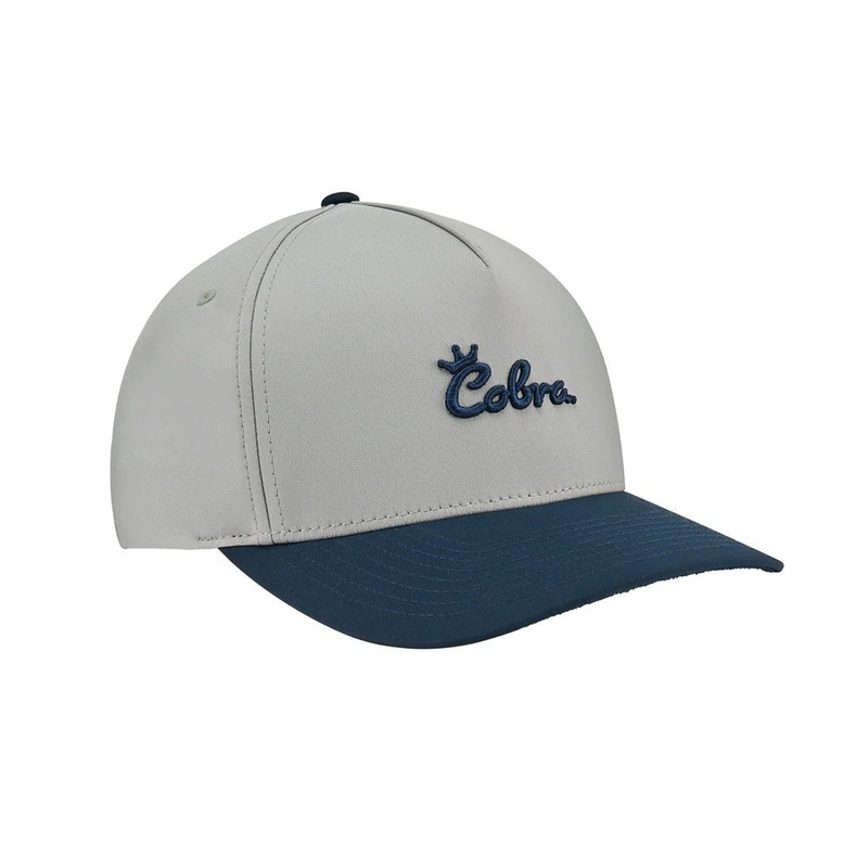 Cobra Small Crown Golf Hat|Ash Gray Deep Navy|Black White