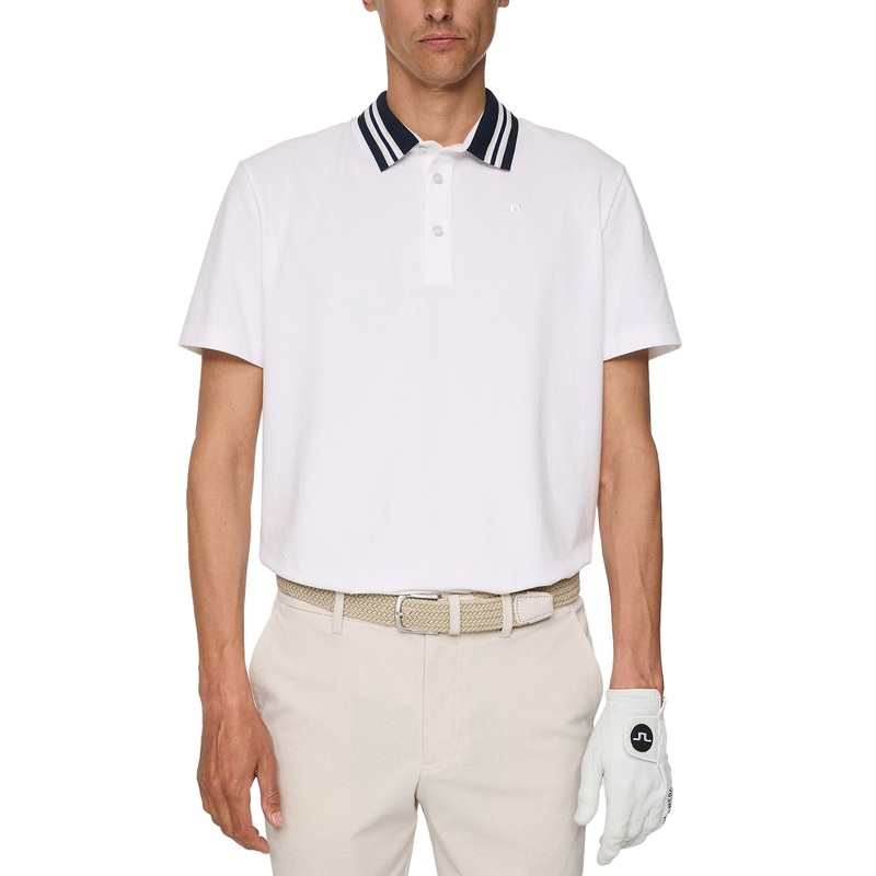 J.Lindeberg Bjorn Golf Polo Shirt – White