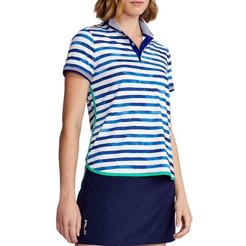 Polo Golf Ralph Lauren Women’s Short Sleeve Polo Shirt – Blue Artist Stripe