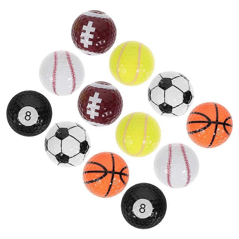 12pcs Durable Golf Practice Balls Set for Training  Safe and Practical Sports Equipment for Teens and Adults