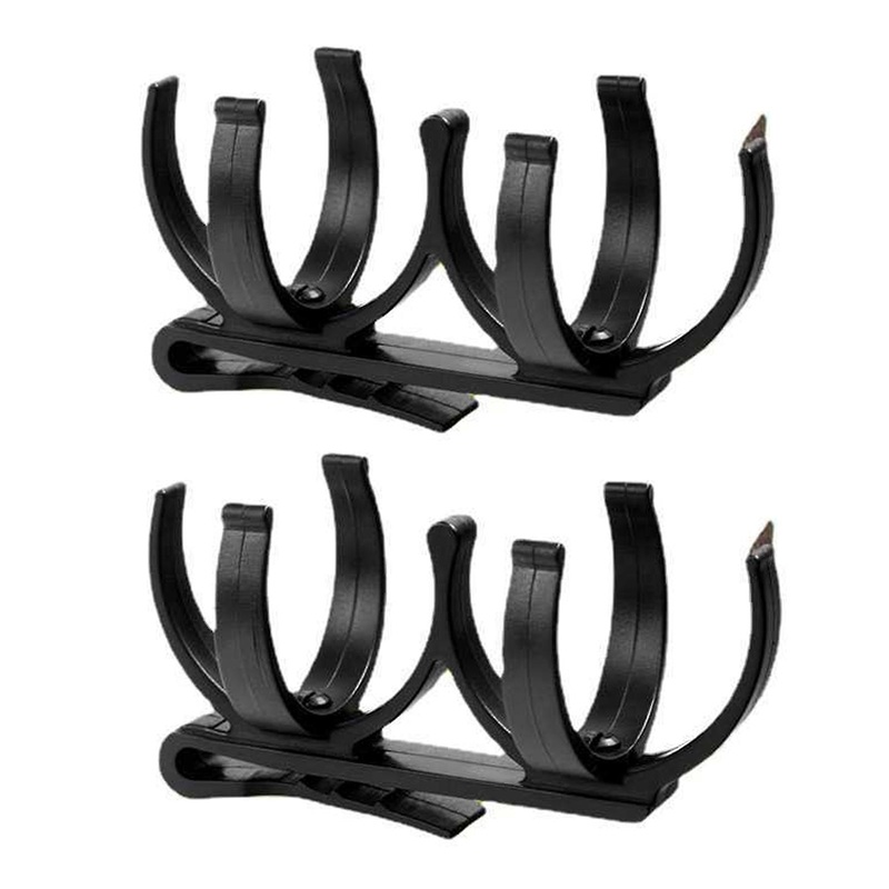 2Pcs Golf Ball Holder Clip Rotatable Claw Secure Grip Professional Foldable Portable 2 Golf Balls Organizer Clamp Golf Accessories Golfer Gift