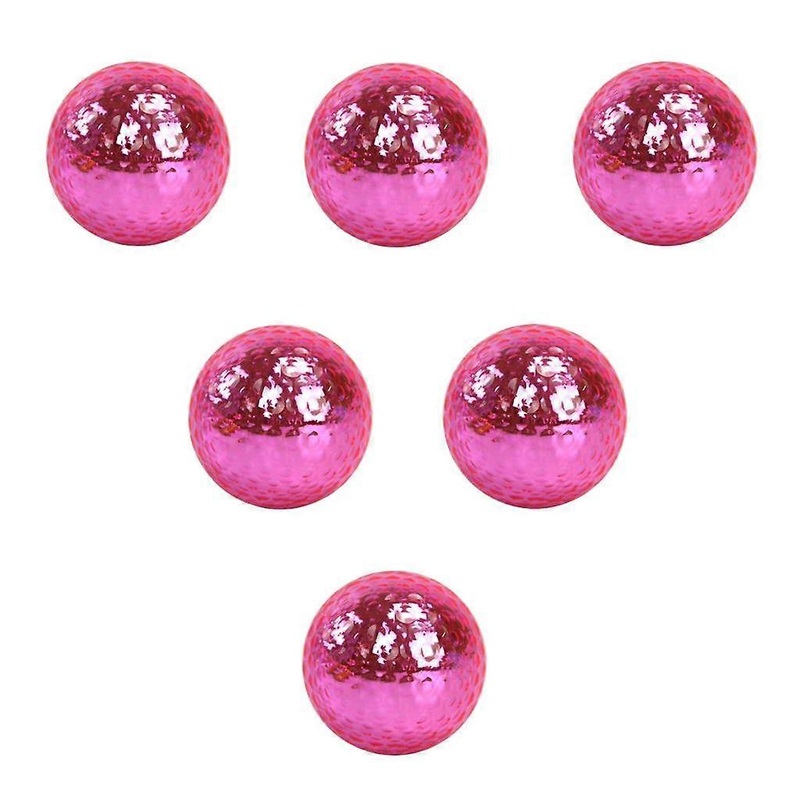 6pcs Premium Dual-Layer Golf Ball for Match Practice Play Golfer Gift Pink