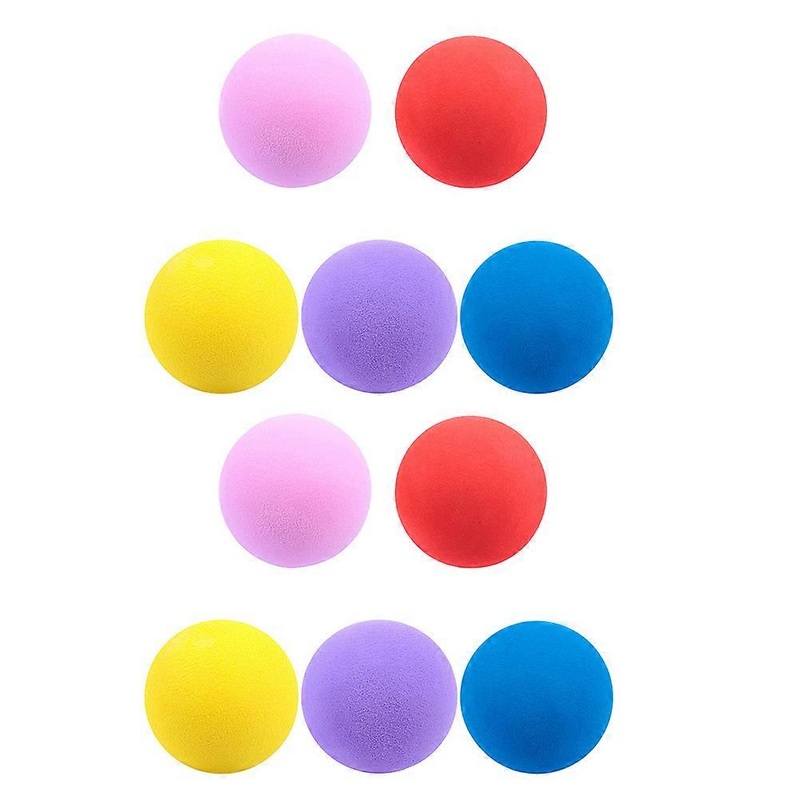 Indoor Practice Golf Balls Round Shape for Beginners Children Lovers of Golf Pet Owners Synthetic Rubber 10Pack