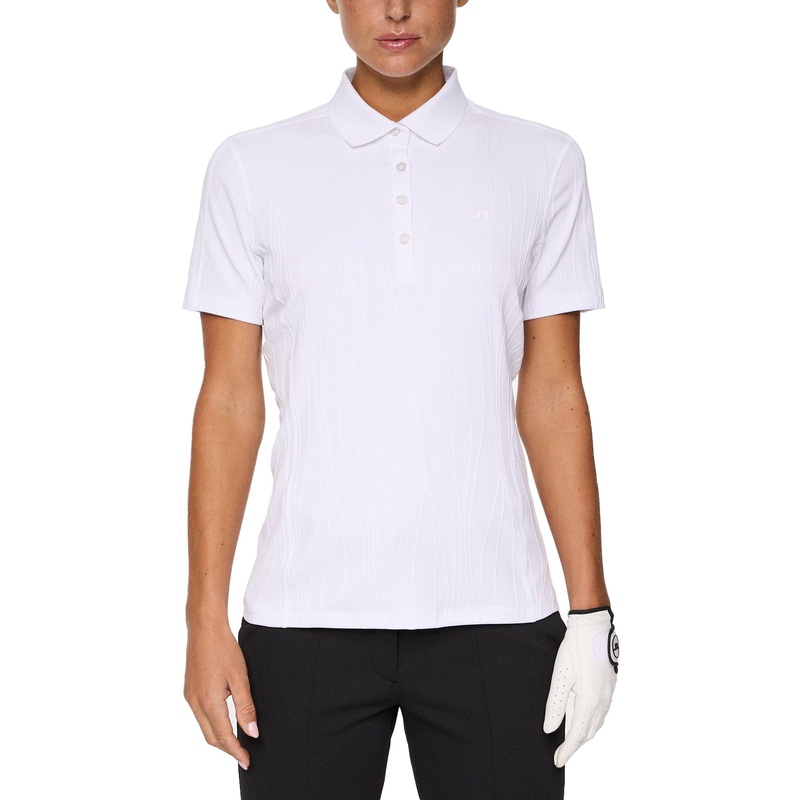 J.Lindeberg Women’s Izara Golf Polo Shirt – White