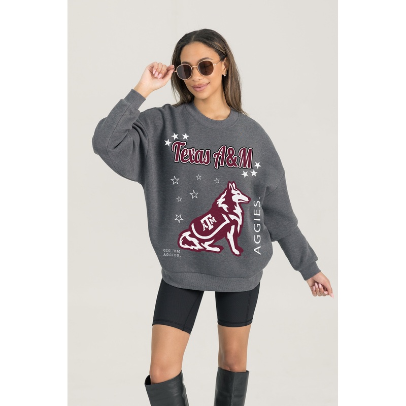 TEXAS A&M AGGIES Ready To Rumble Fleece Crewneck Pullover