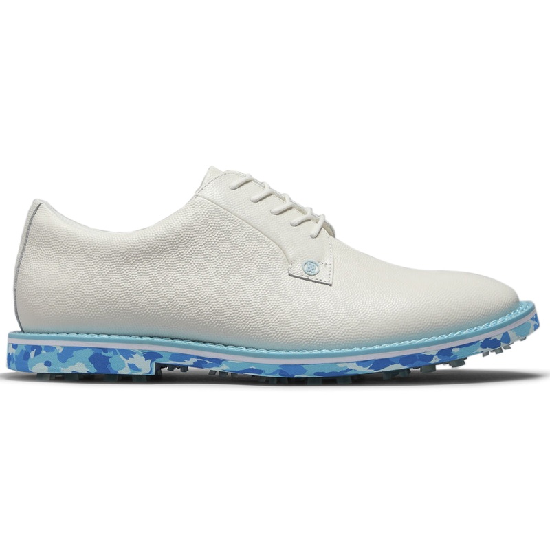 G/Fore Gallivanter Camo Sole Leather Golf Shoes – Snow/Mosaic