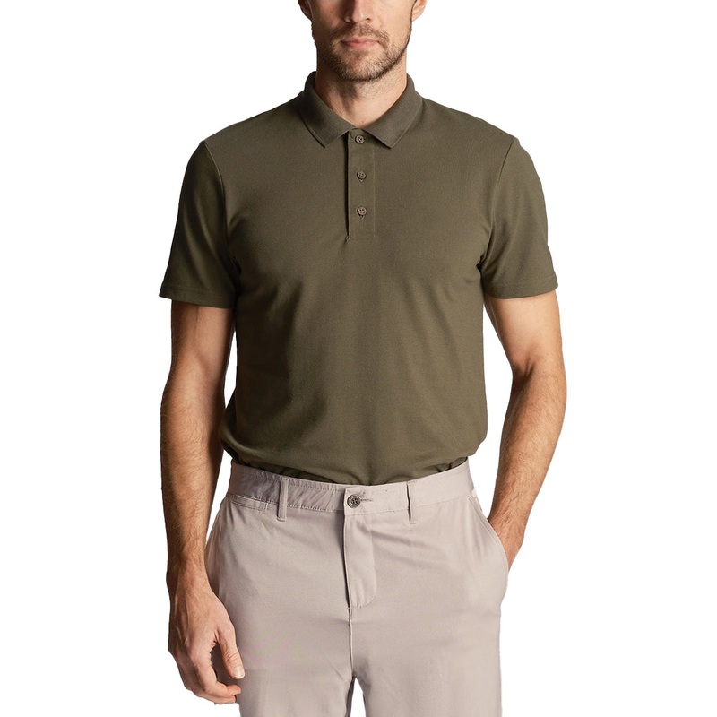 Lyle & Scott Tonal Tech Golf Polo Shirt – Cactus Green