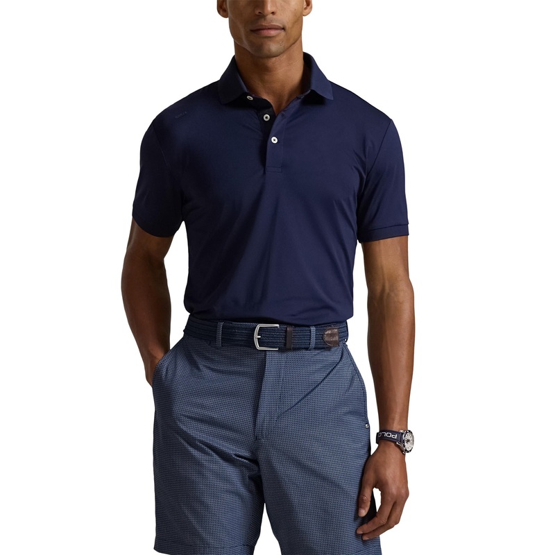 RLX Ralph Lauren Lightweight Airflow Jersey Golf Polo Shirt – Refined Navy