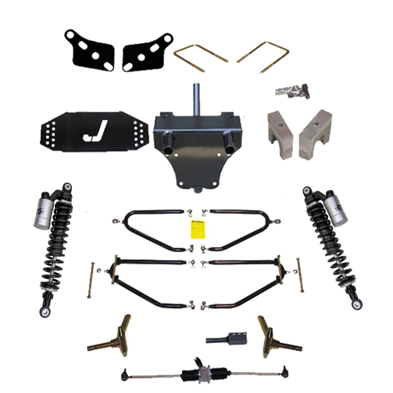 09-Up EZGO TXT Gas – Jakes Long Travel w/Updated External Reservoir Shocks