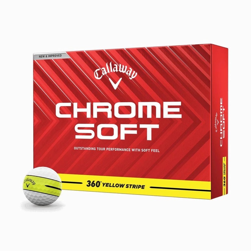 Callaway Chrome Soft 360 Stripe Golf Balls – Yellow