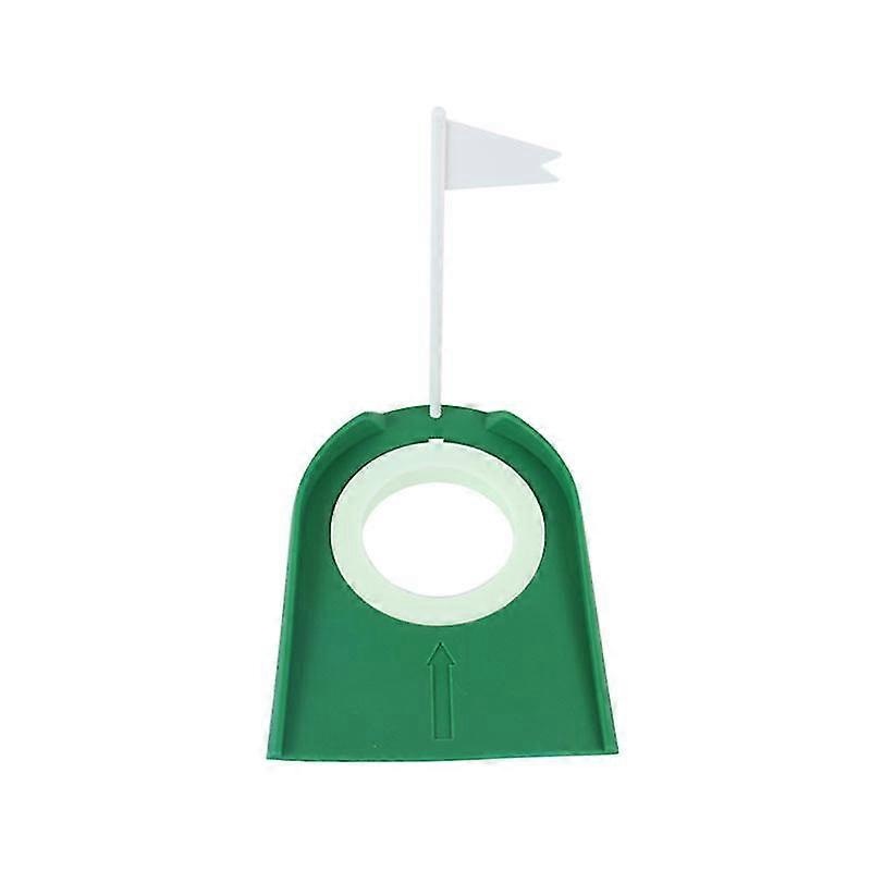 Golf Putting Cup, Pragmatic Plastic Golf Putting Cup Practice Aids With Adjustable Hole White Flag For Golf Training(1pc, Multicolor)