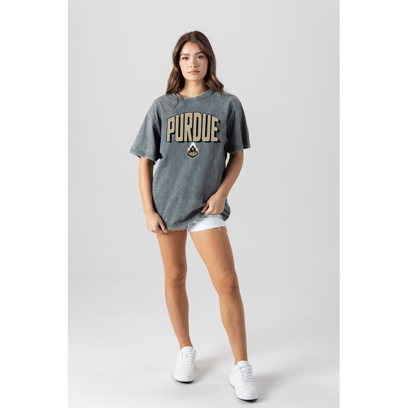 PURDUE BOILERMAKERS Peak Performance Oversized Crewneck Tee