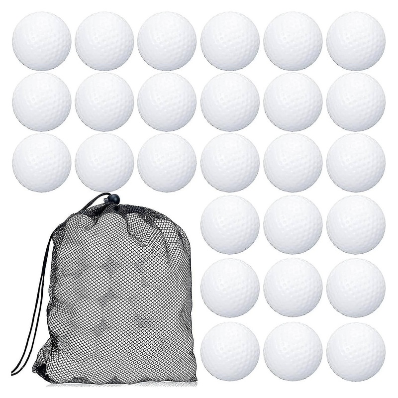 100 Pcs Golf Practice Ball Hollow Golf Ball Training Golf Balls With Mesh Drawstring Bags For Train-yu