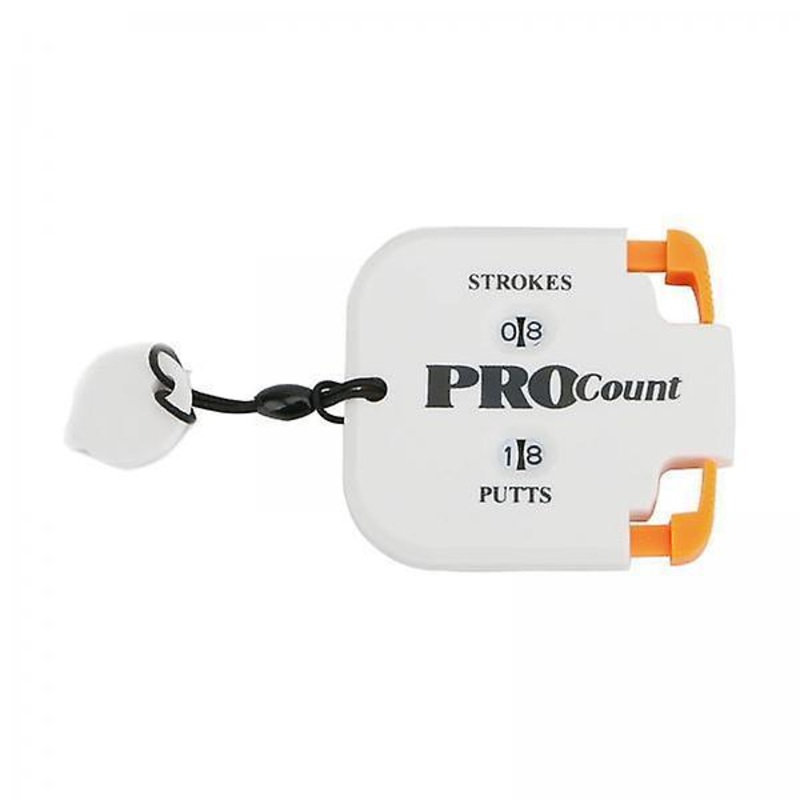 2xGolf Score Counter Key Chain Indicator Keeper Supplies Scorer white orange